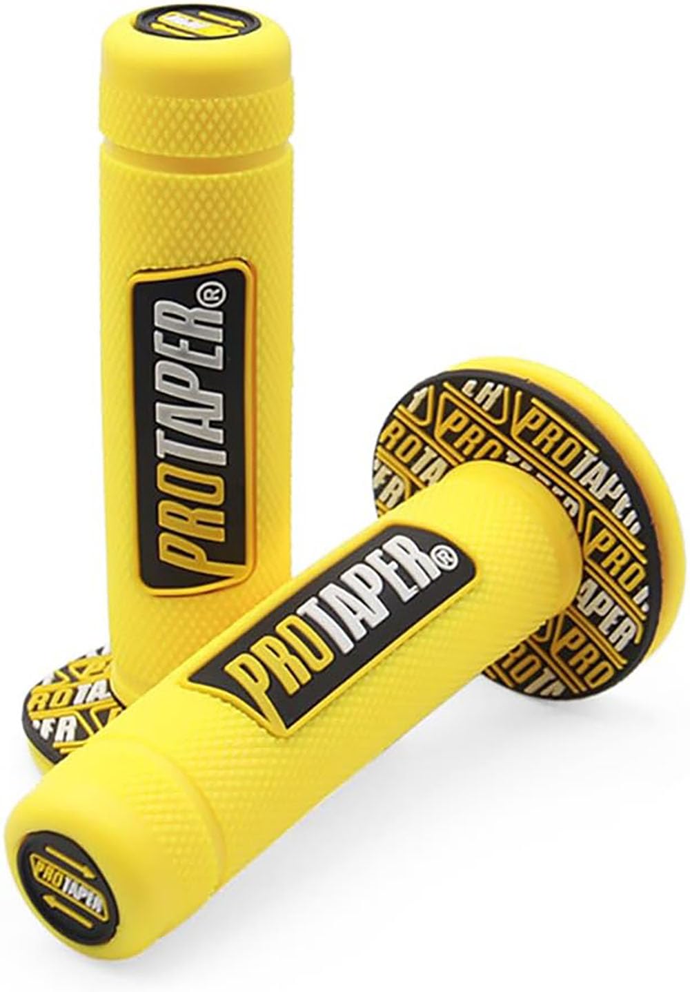 PROTAPER Motorcycle Handle Grips, 7/8 inch, Non-Slip Dirt Bike Handlebar Grips, Black and Red