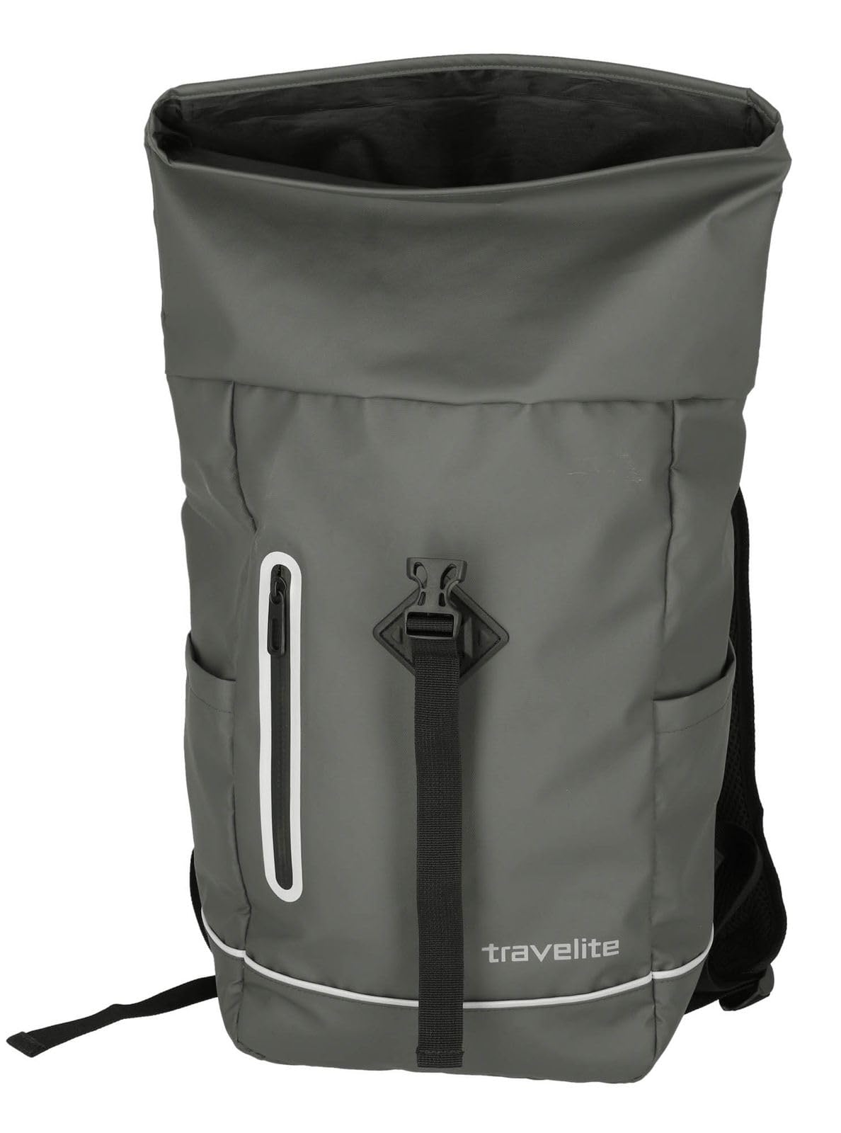 travelite Zaino rolltop impermeabile, zaino da bicicletta, zaino per il tempo libero con chiusura rolltop e catarifrangenti, BASICS, 48 cm, 19 L