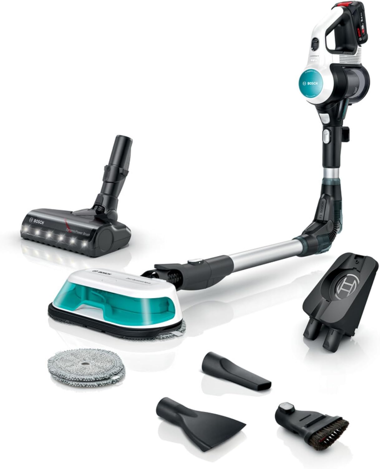 Bosch - Aspirador Ilimitado 7 ProHigiene Aqua, Sin Cable, Cepillo 2en1, DynamicAqua, Cepillo Convencional, Blanco, BCS71HYG2 Bosch - Aspirador Unlimited 7 ProHygienic Aqua, Sin Cable, Cepillo 2en1, DynamicAqua, Cepillo Convencional, Blanco, BCS71HYG2