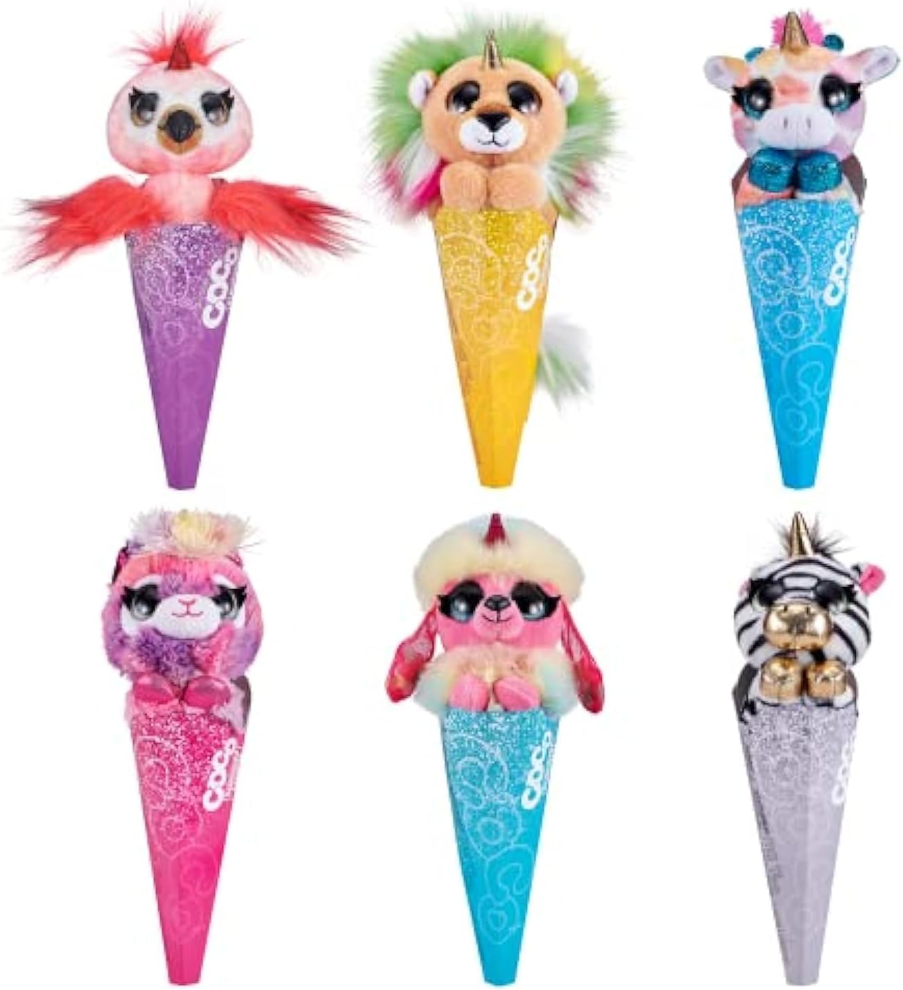 Zuru coco surprise fantasy series 1 plush toys with baby collectible in cone by (style may vary)