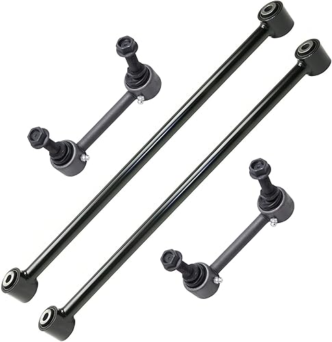 Miniatura 28 de Detroit Axle - Kit de 4 brazos de control delanteros para Chrysler 300 Dodge Challenger Charger Magnum, 2 brazos de control delantero inferiores con