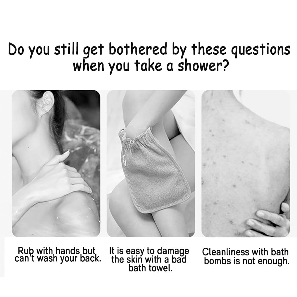 Exfoliating Washcloth Towel African Net Sponge Brush Loofah Exfoliating Bath Wash,Exfoliator Exfoliating Glove Back Scrubber Back Brush Loofah Sponge Back Scrubber Washer for Shower 1Pack Blue, M