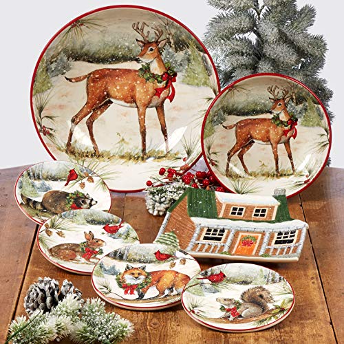 Certified International 89624 Winter Forest 16Pc Dinnerware Set thumb #7