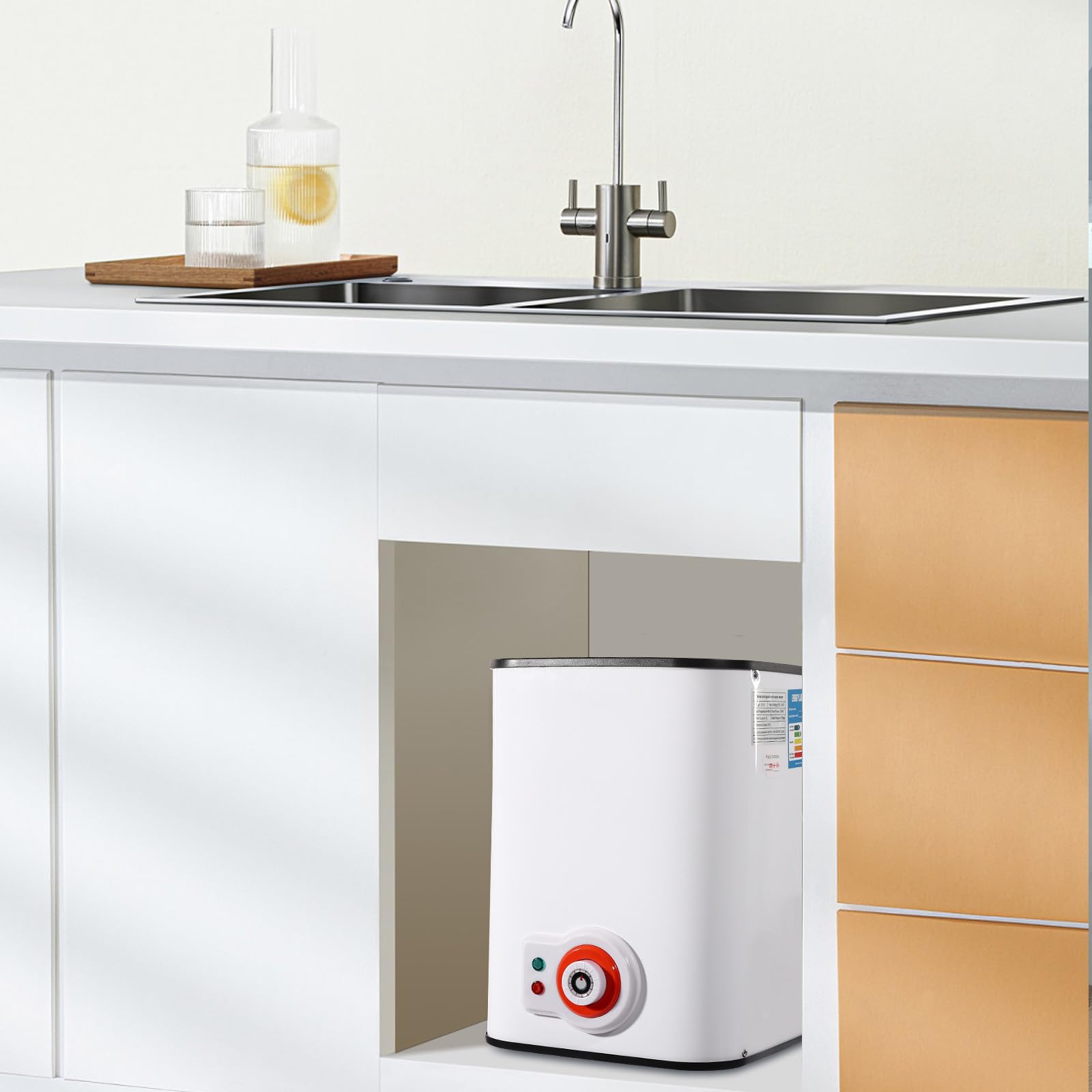 Scaldabagno da 1500 W, 8 l, per lavello da cucina, lavandino
