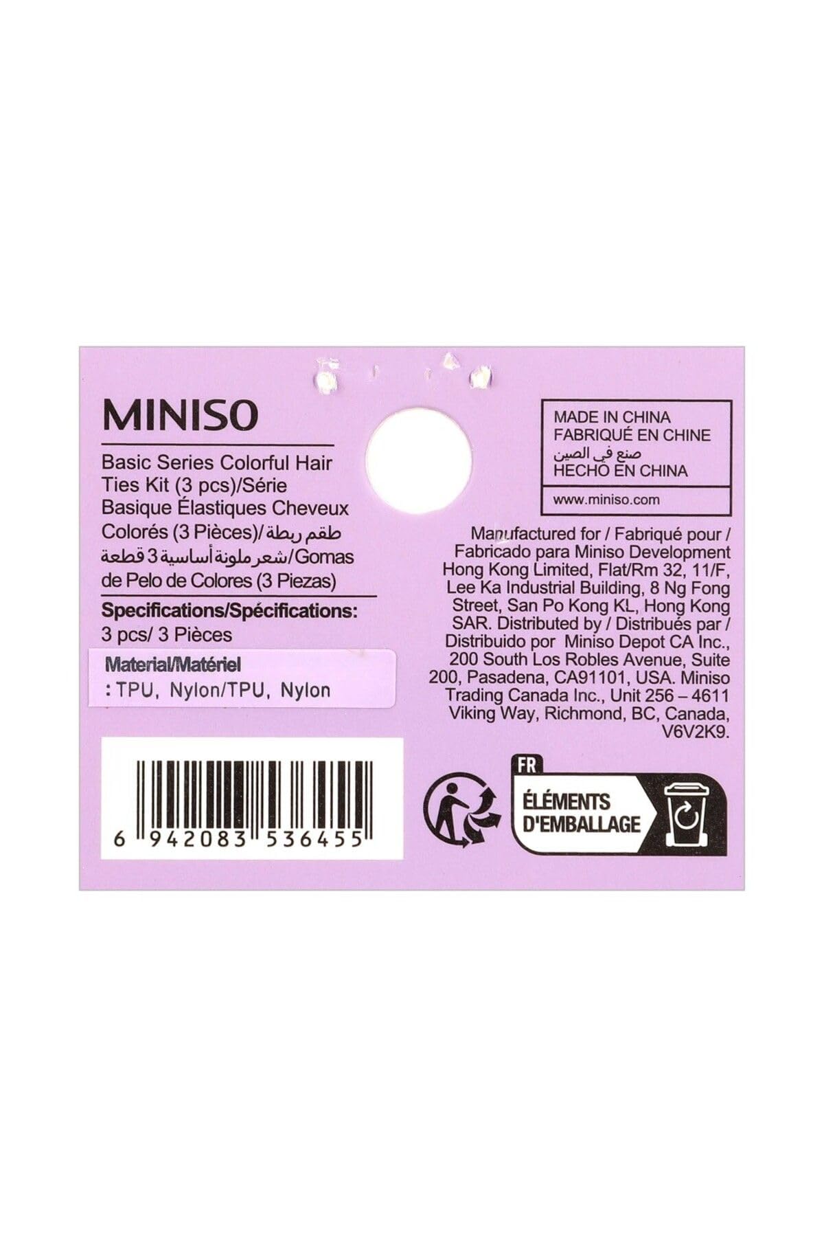 Miniso Spiral Saç Lastiği (4 Adet) - Düğümlü