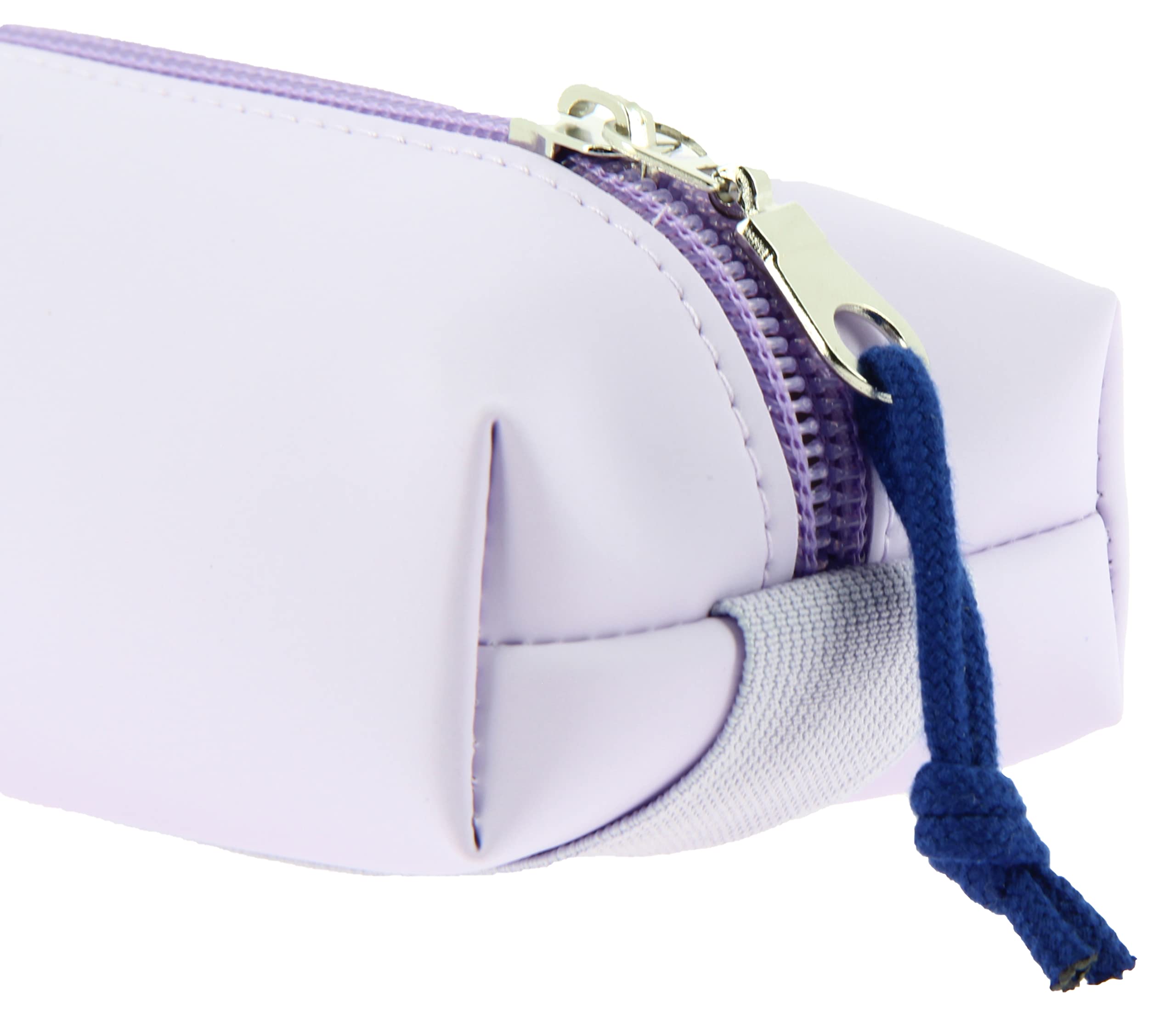 Oxford Kangoo Purple Pencil Case - 22cm Rectangular School Case With Attachable Rubber