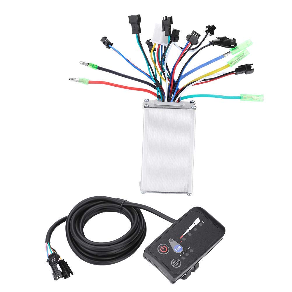 AYNEFY Bezszczotkowy kontroler silnika, 250 W/350 W, wodoszczelny panel wyświetlacza LED, rower elektryczny, skuter, zestaw bezszczotkowy kontroler (36 V)