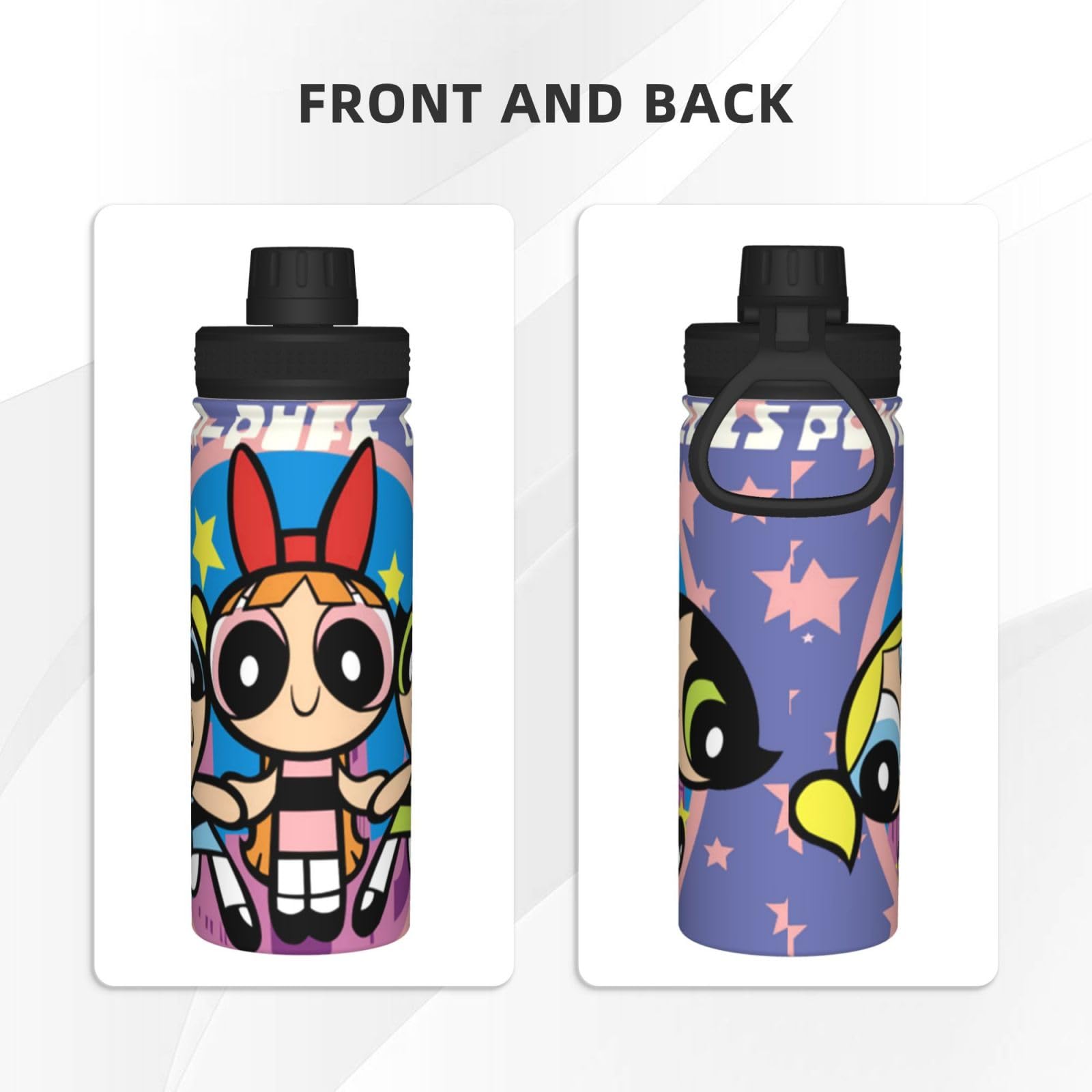 奈雪の茶 × パワーパフガールズ コラボ 保温ボトル600ml 海外限定 奈雪の茶 × パワーパフガールズ コラボ 保温ボトル600ml 海外限定