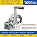 Hand Winch, Small Crane Winch Manual Hoist Small Lift Towed Lifting Industries Mini Hand Winch Wire Rope Towed Lifting Winch(1600 lbs)