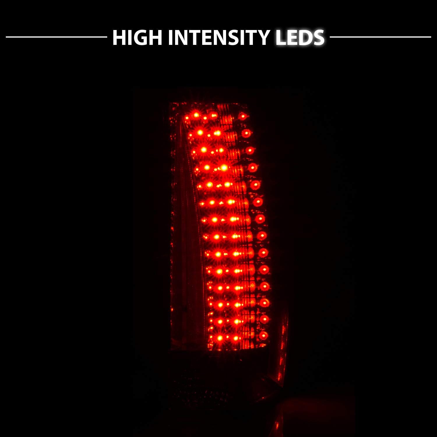 AmeriLite Red/Clear LED Tail Lights G5 For Chevy Tahoe/Suburban/Yukon - Passenger and Driver Side