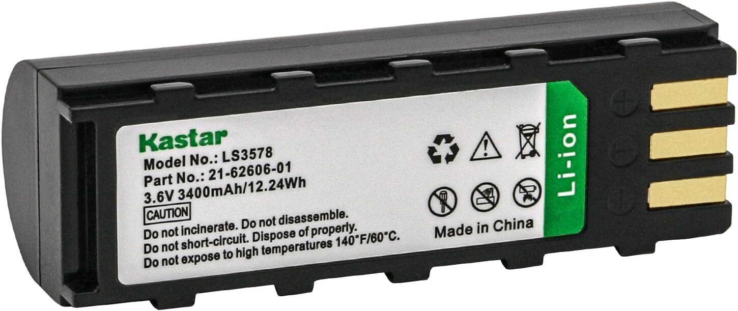 Kastar 4-Pack Battery Replacement for Symbol DS3478 Symbol DSS3478 Symbol LS3478 Symbol LS3478ER Symbol LS3578 Symbol XS3478 Symbol NGIS Zebra MT2000 Zebra MT2070 Zebra MT2090 Honeywel 8800 Scanner