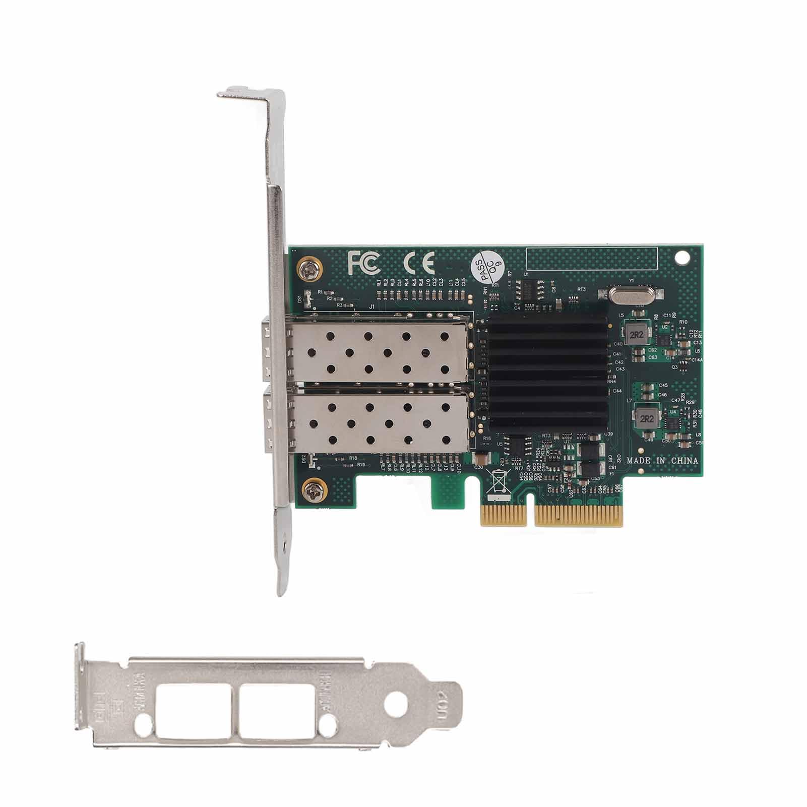 Scheda PCI-E Gigabit con Doppie Porte per 82576EB - Adattatore di Rete Veloce Adatto per PC e Server - Dissipatore di Calore in Metallo