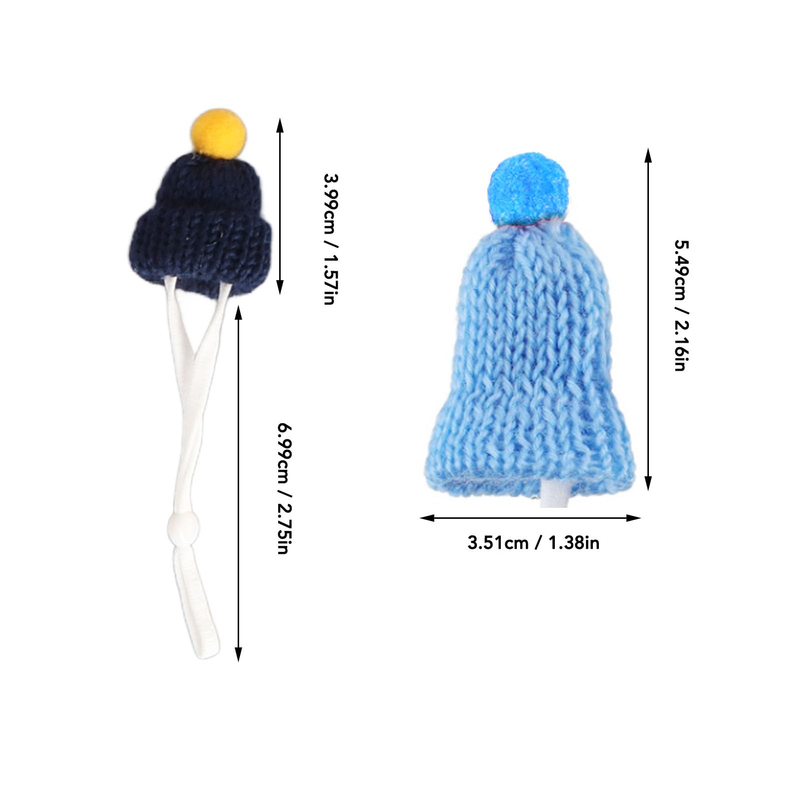 Handgefertigte Mini Strickmützen Für Puppen - Süße Wollmützen Mit Cartoon Designs