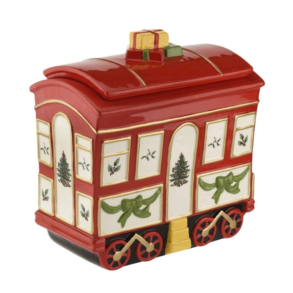 Amazon.com - Spode Christmas Tree Cookie Jar with Lid, 8.5