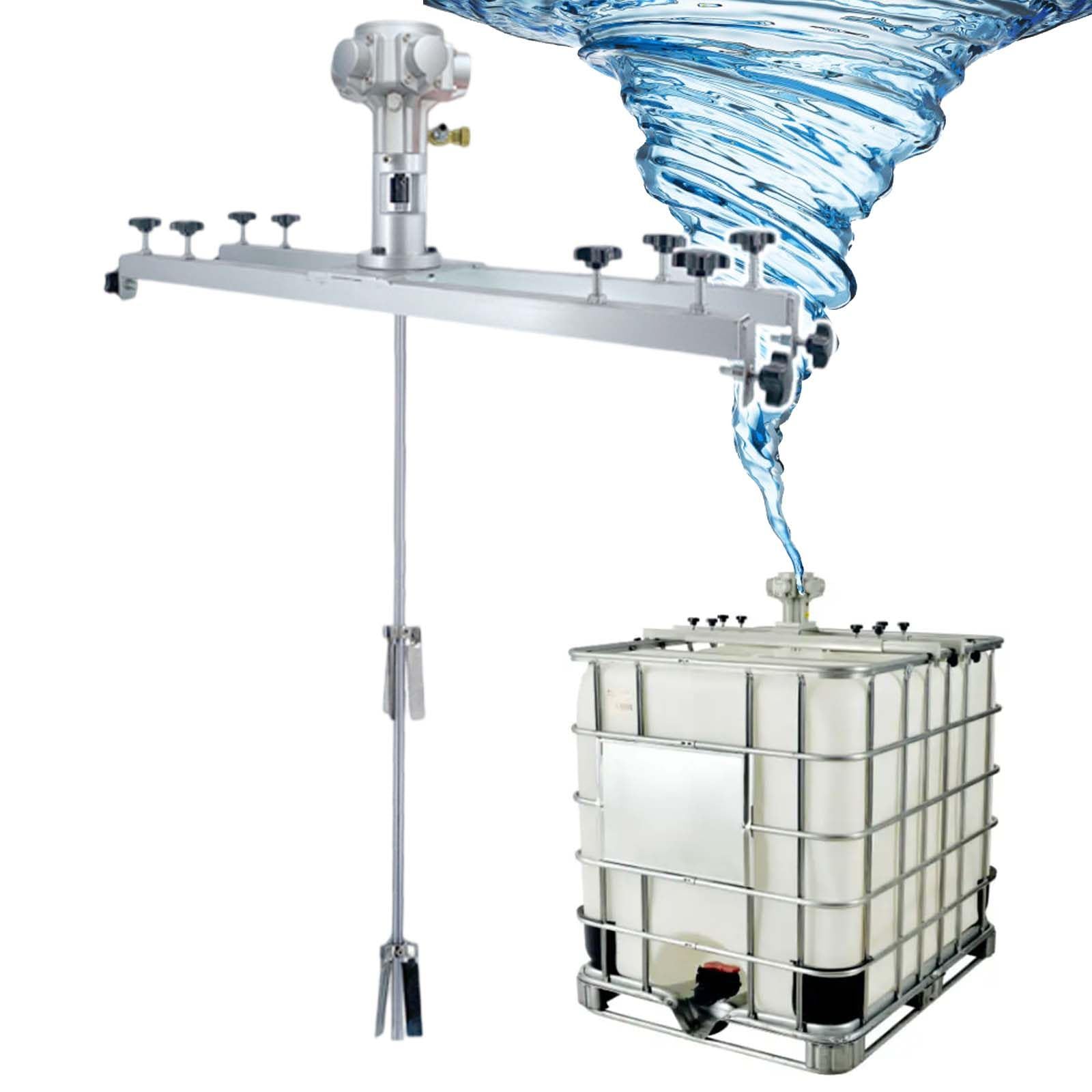 Mezclador para disolventes de tinta líquida, colector industrial IBC, potente mezclador de pintura para uso comercial, para pulverización/productos químicos/alimentos/textiles, 3/4HorsePower