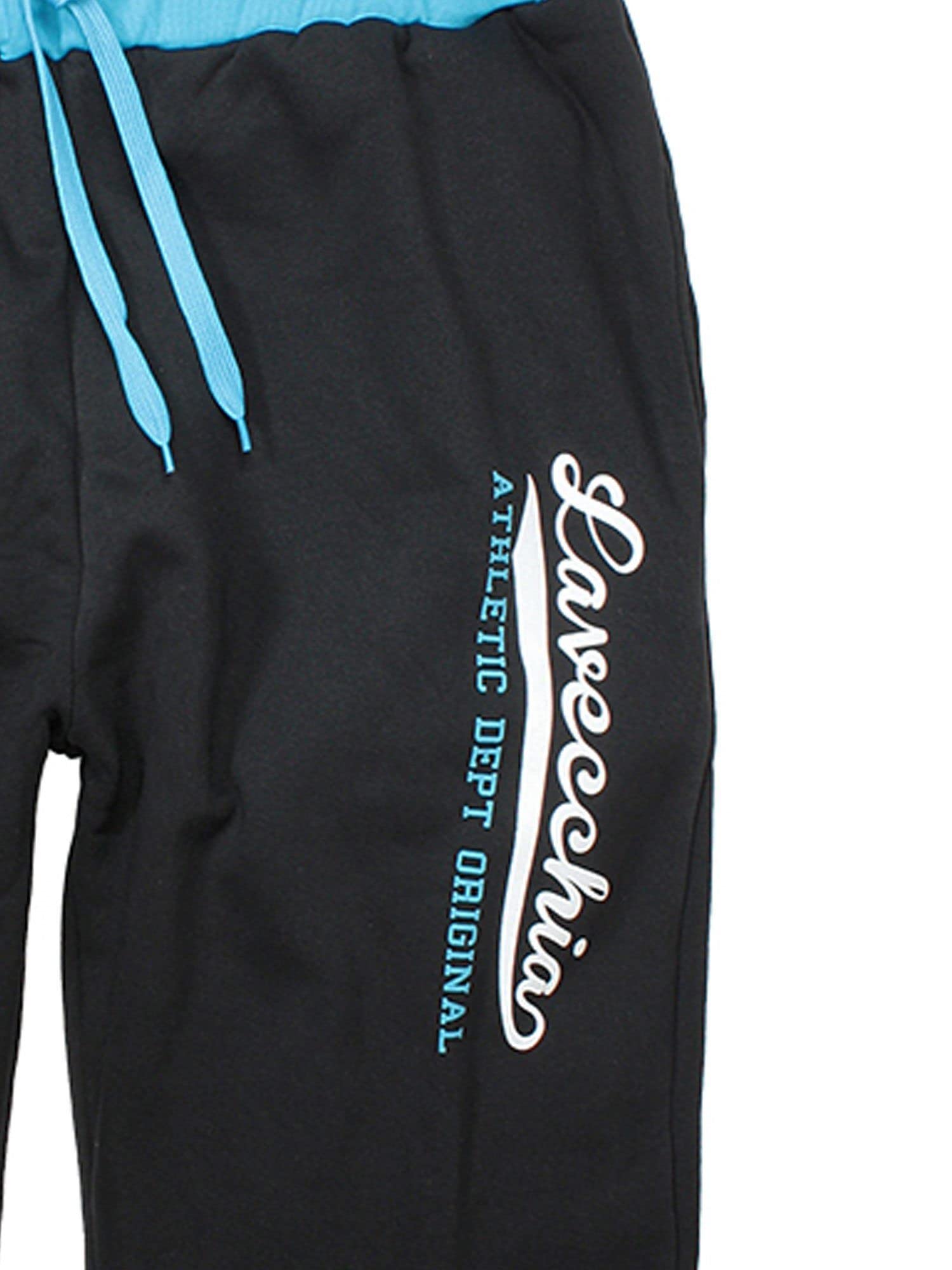 Lavecchia Men's Bermuda Shorts Turquoise-Black Big Sizes