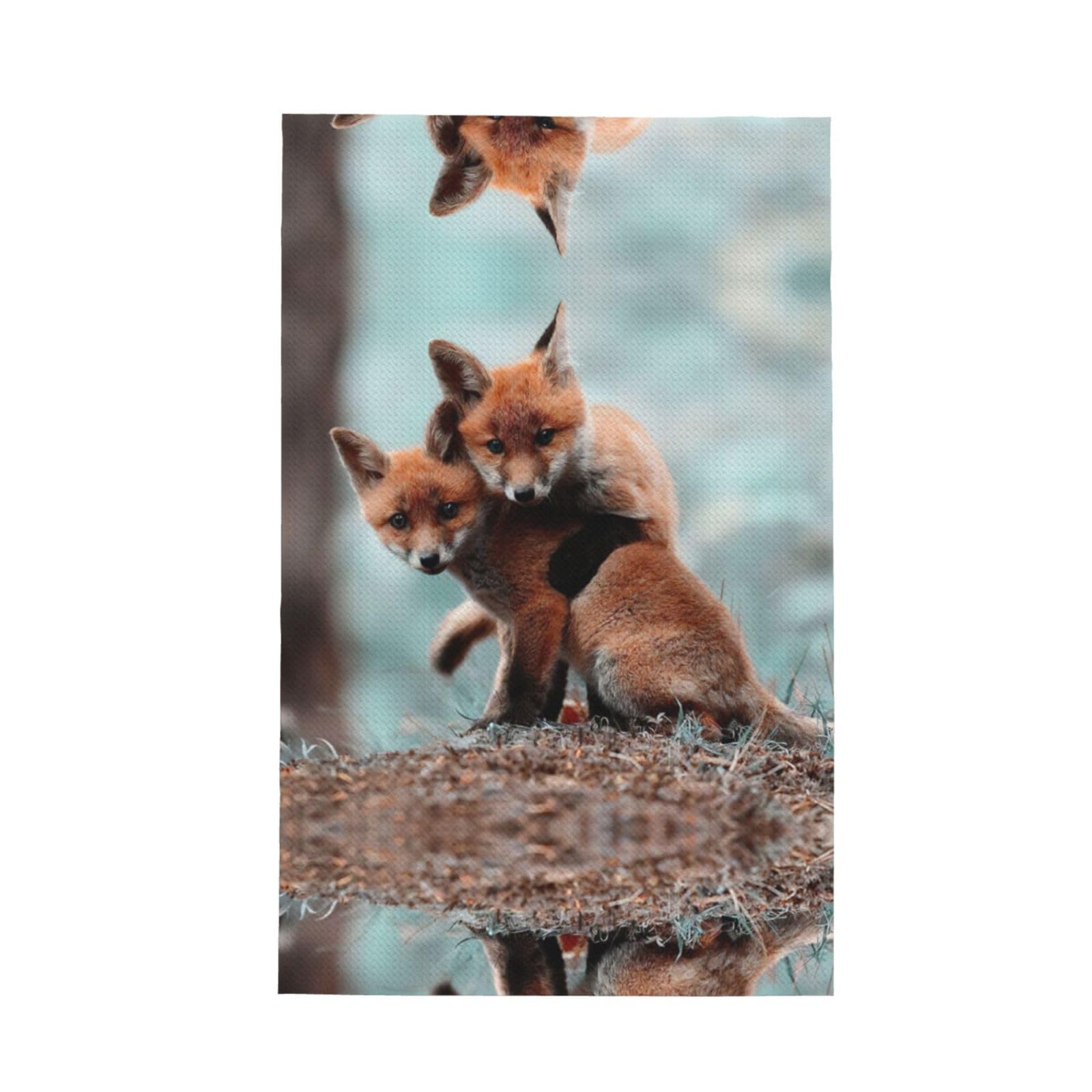 XXahnbm Hug Animal Print Waffle Kitchen Towel,Absorbent Hand Towel