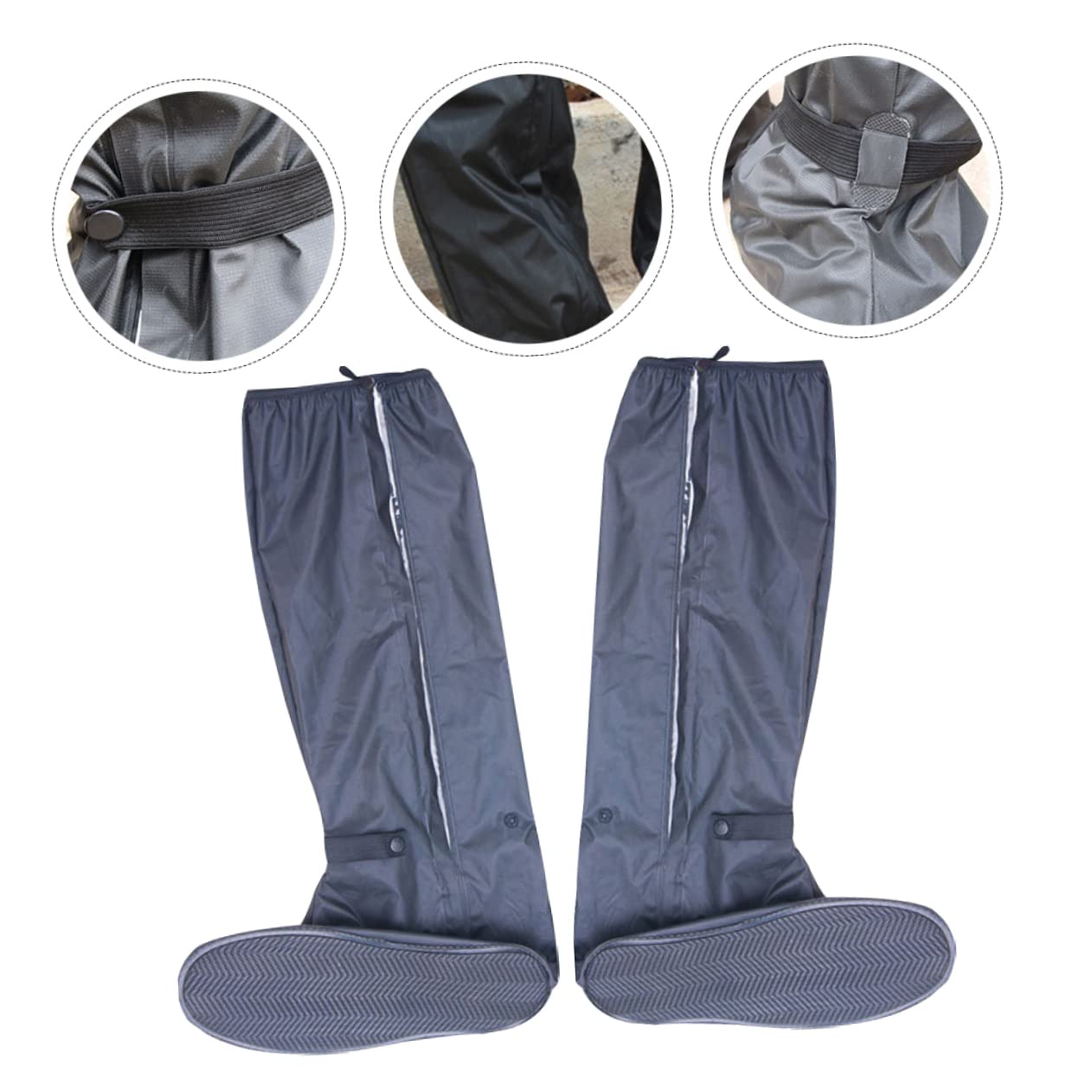 Didiseaon Botas De Impermeables Cubrezapatos Antideslizantes y Reutilizables para Ciclismo Condiciones Húmedas Protector De Calzado