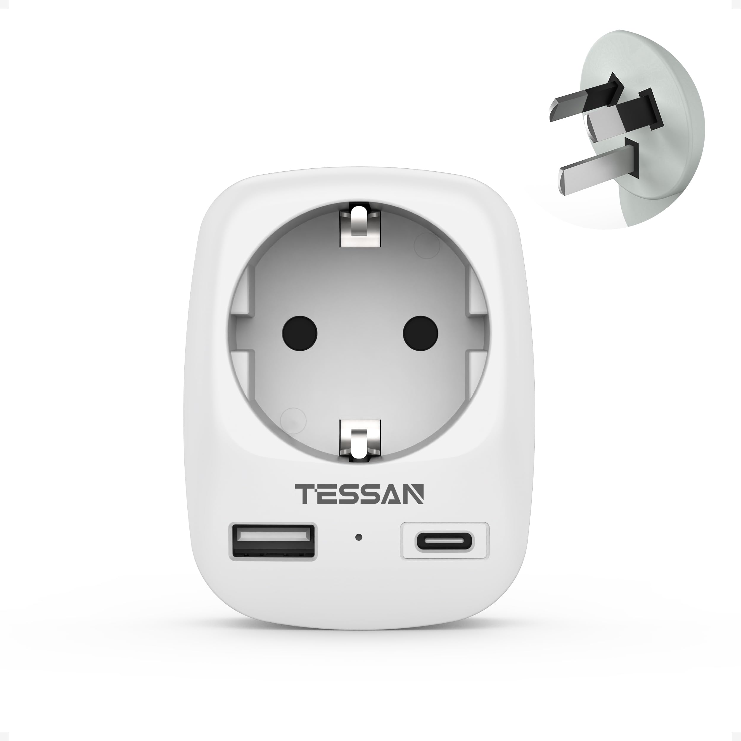 Adattatore Di Alimentazione Universale Plug/US/EU To AU - Foto 2