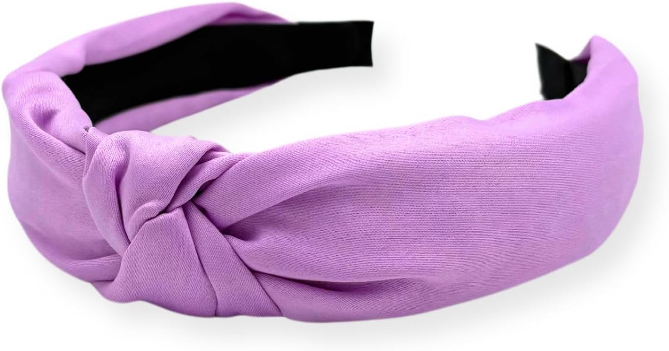 MDSTYLE Knotted Headband for Women & Girls - Top Knot Headbands for Women's Hair - Hair Accessories, Head Bands (Purple 1pc, One Size)