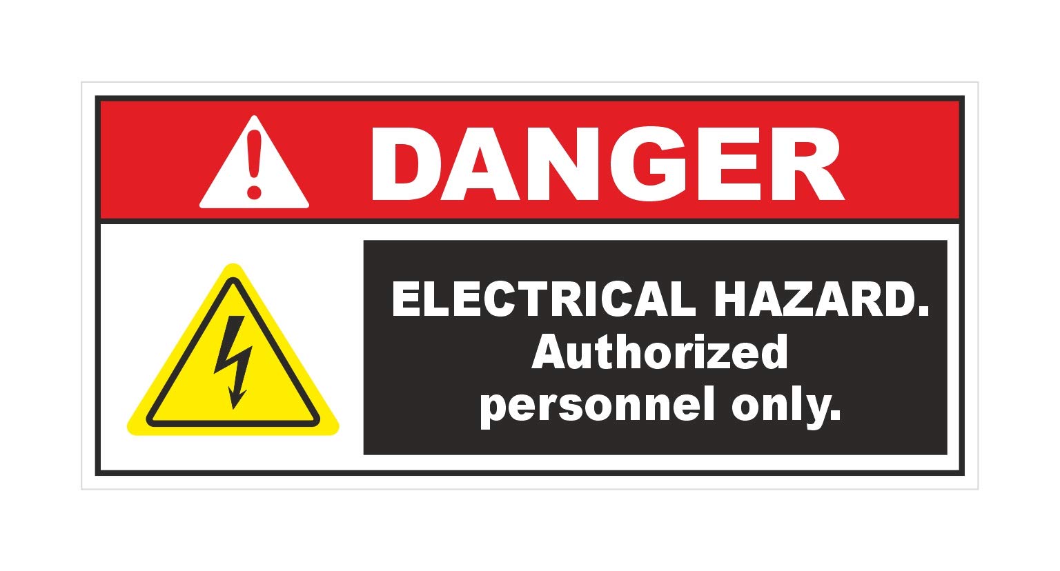 See full amazon price history chart for Danger Electrical Hazard Authorized Personnel Only Sticker (Pack of 10) Danger Electrical Hazard Authorized Personnel Only Sticker (Pack of 10) (B083LYLCLQ) Amazon Price History, Amazon Price Tracker