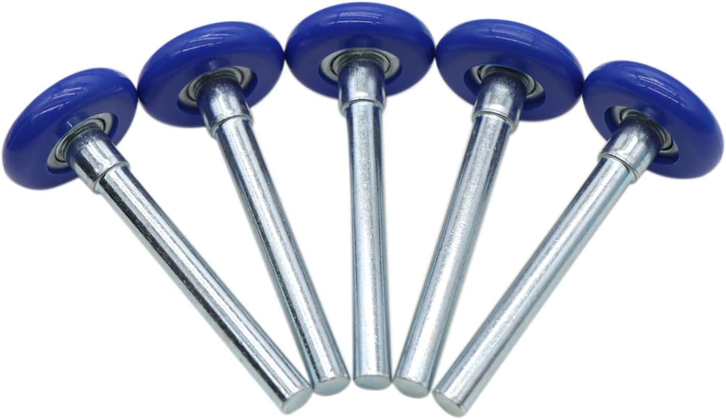 Durable 1.8 Inches Nylon Garage Door Rollers 6200ZZ 10 Ball Bearing 4.25 Inches Stem (4.25" Stem20Pack, 20)