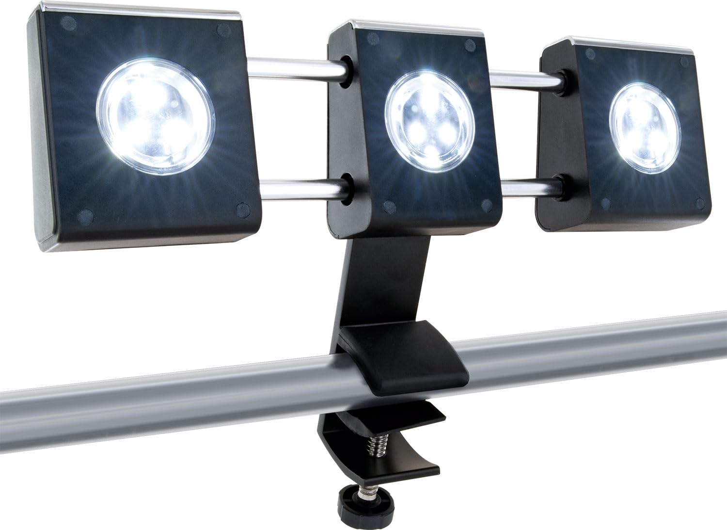 SCHWAIGER Luce LED Per Barbecue A Morsetto - 3 Faretti Regolabili, Resistente Al Calore, Con Batterie - Foto 7