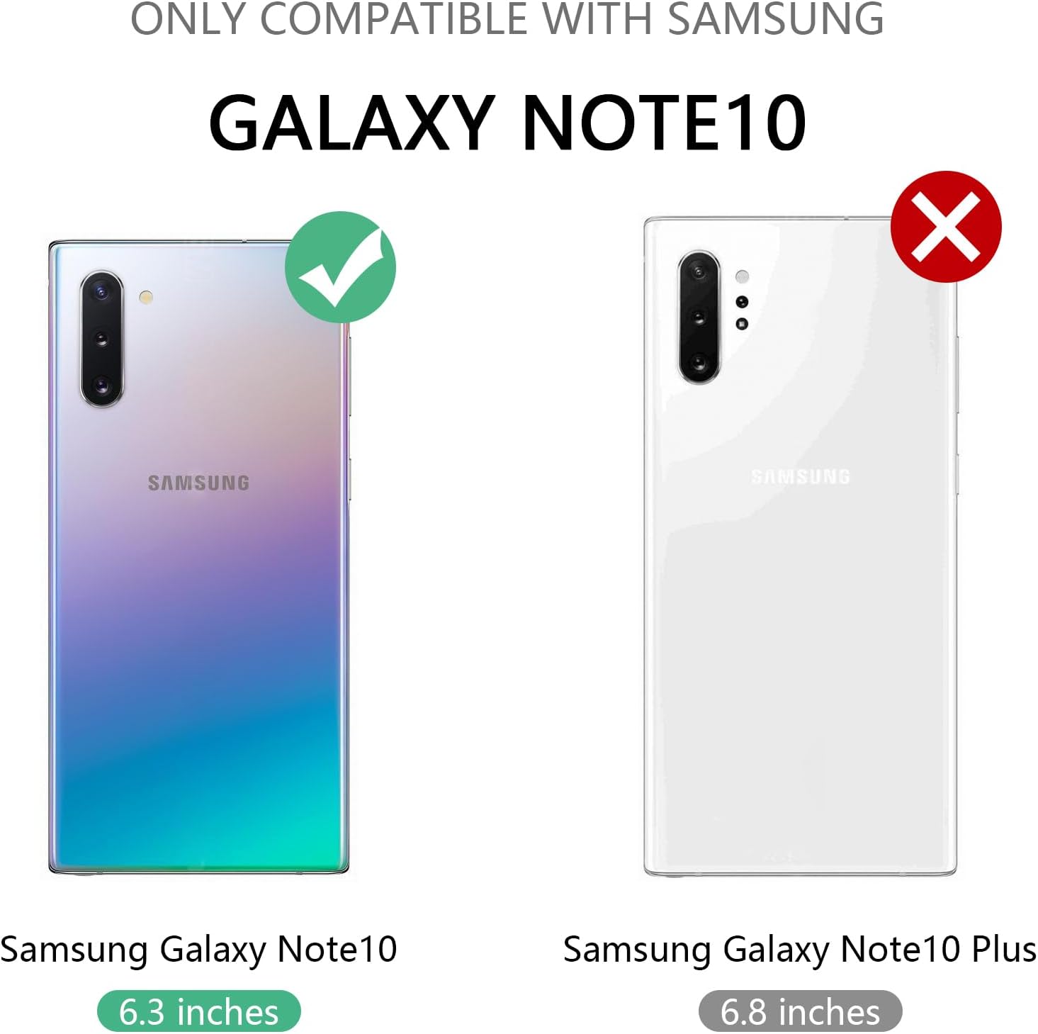 Phone Case for Samsung Note 10 [Compatible with Magsafe] with Butterfly Kickstand & Lanyard Soft TPU Bling Clear Shockproof Protection Cover for Galaxy Note 10 Case, Rose Gold - Image 2