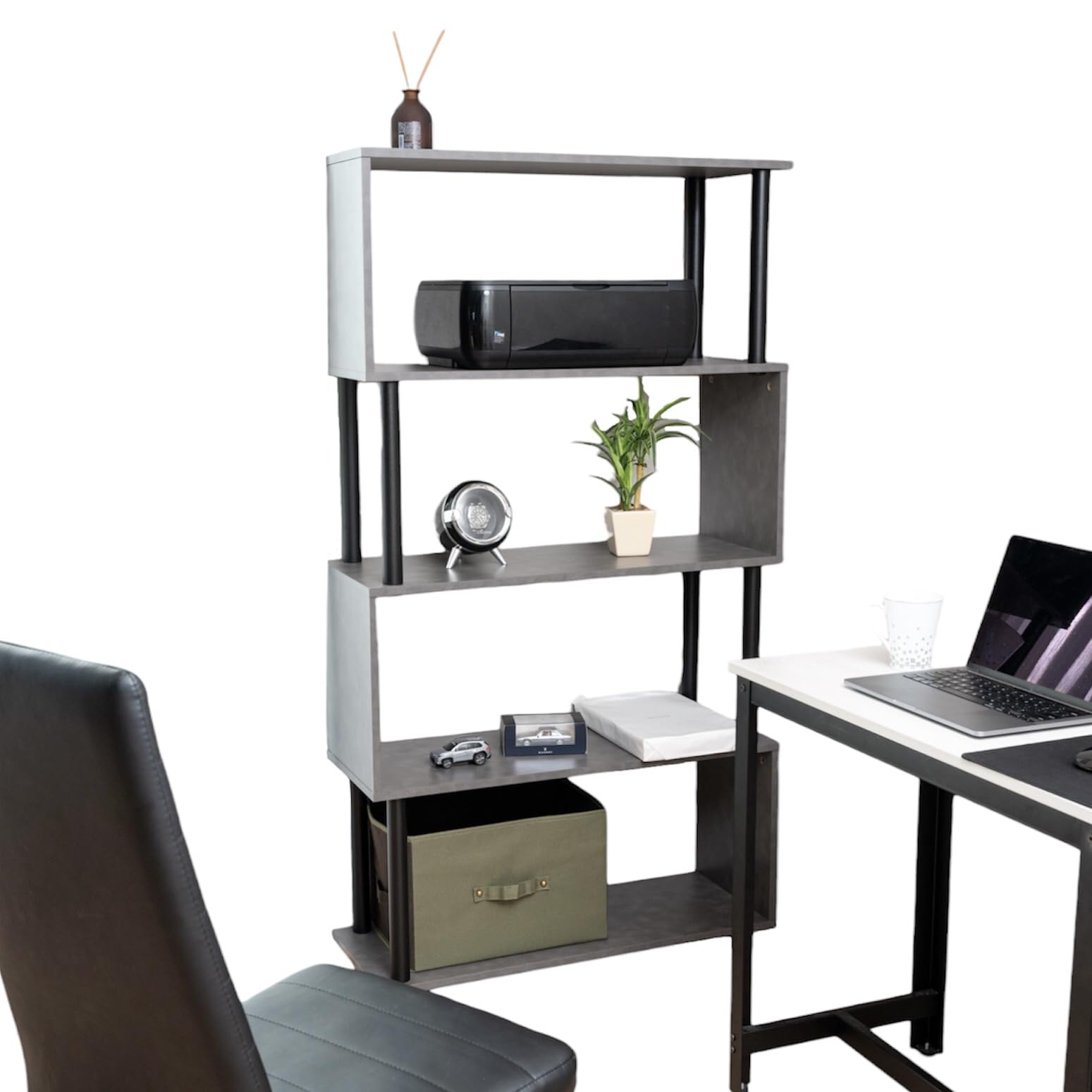 Amazon｜MNK S字オープンラック 5段 幅約80cm 奥行約30cm 高さ約148cm