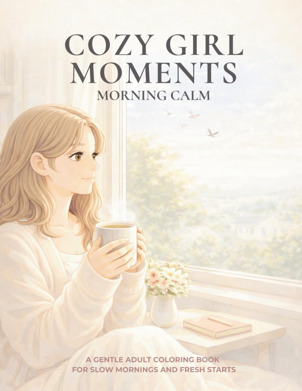 Cozy Girl Moments—Morning Calm: Vol. 3 A Gentle Adult Coloring Book for Slow Mornings and Fresh Starts