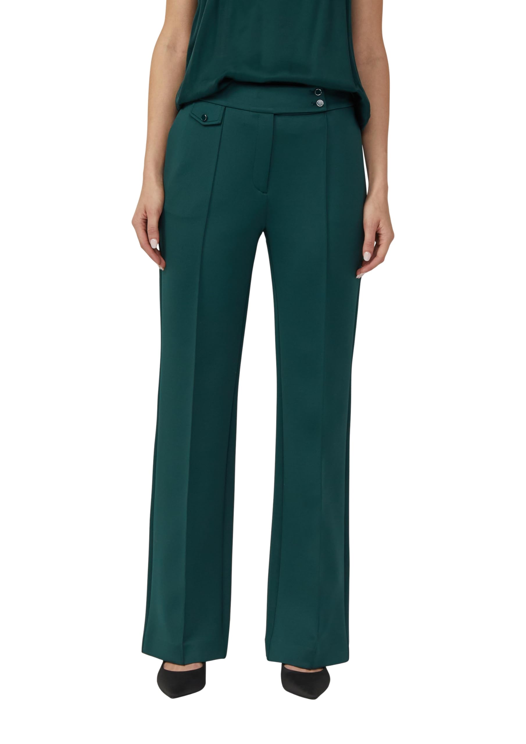 Pantalon long jambe large s.Oliver Black Label style bureau - 8
