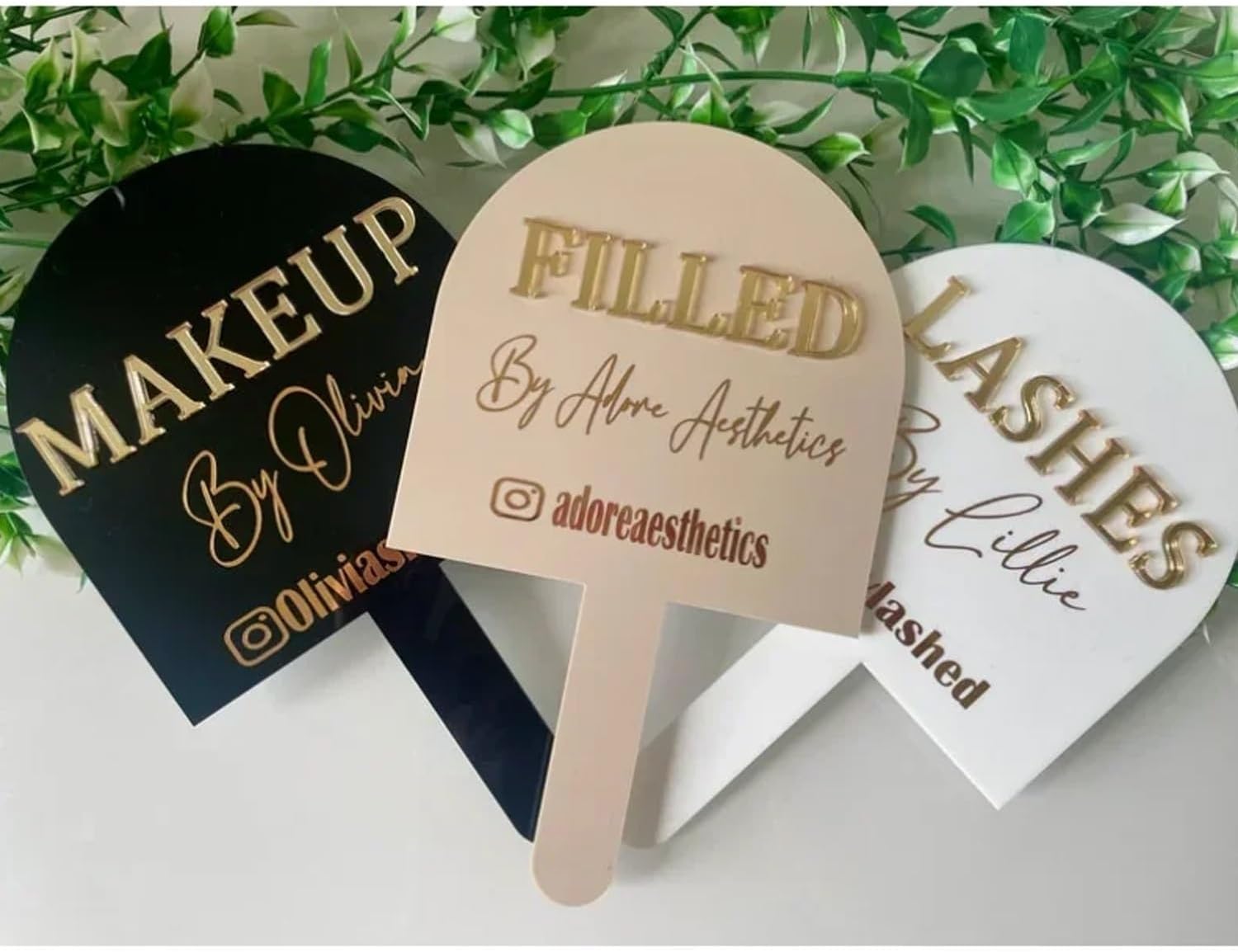 Personalised Handheld Mirror, Ustom Acrylic Hand Mirror, Gift For Hair Dressing, Gift For Esthetician Beauty Handheld Mirror, Aesthetics Props, Face Shield, Hair Dressing Prop, Gifts For Her(Pink)