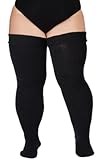 Plus Size Womens Thigh High Socks for Thick Thighs- Extra Long & Thick Over the Knee Stockings- Leg Warmer Boot Socks