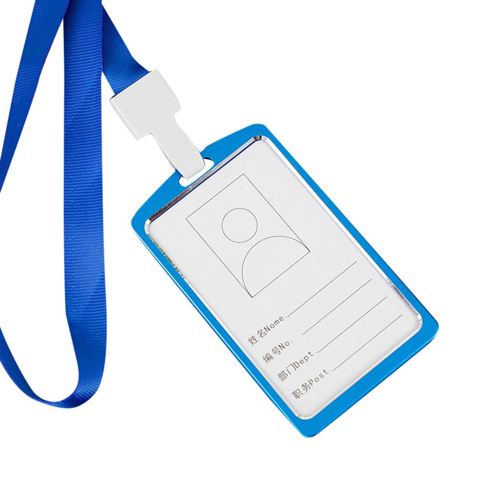 Buy Ouniman Aluminum Name Badge Holder Vertical ID Card Holder with a