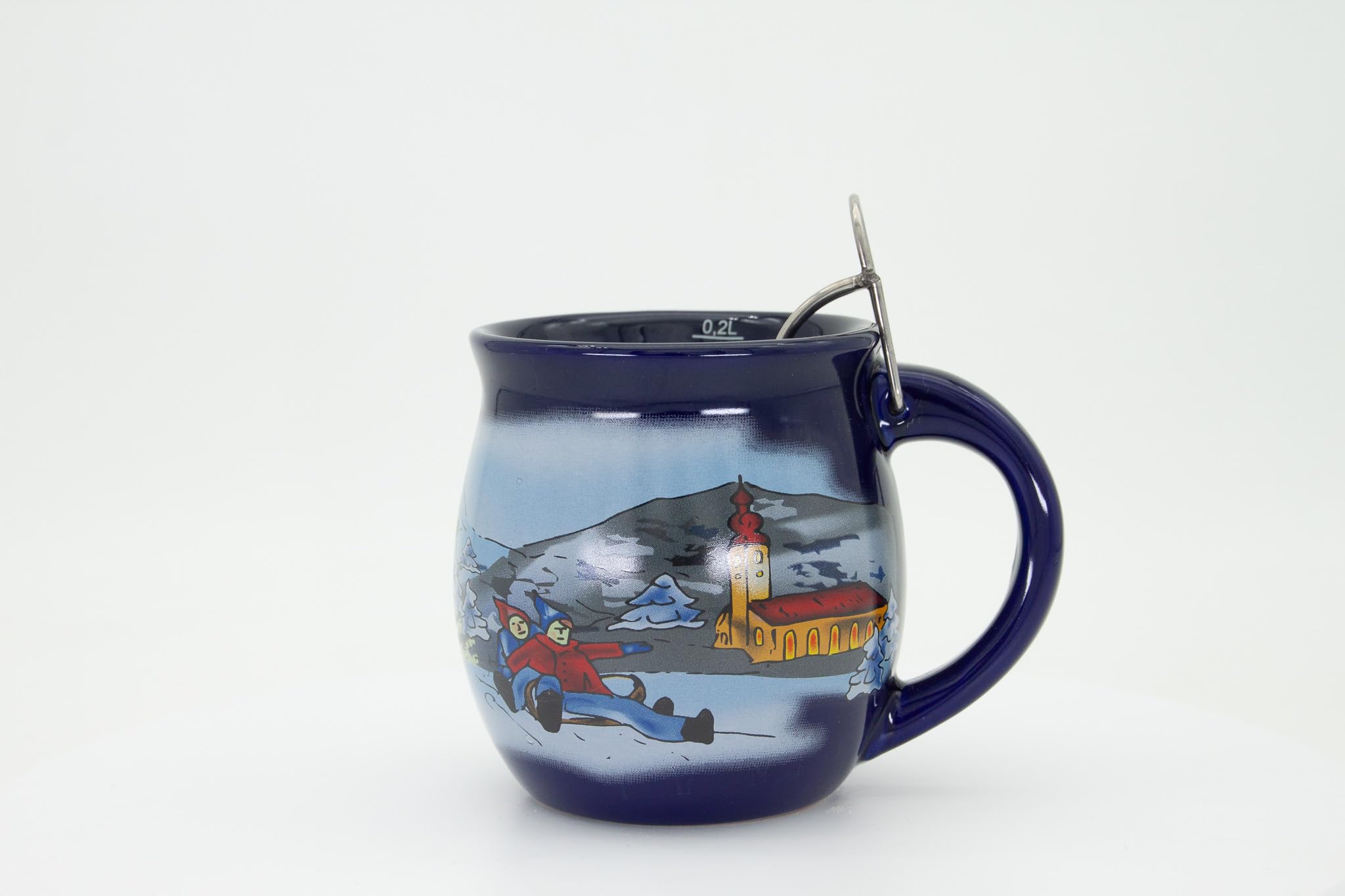 Geschenkset, Schatzkiste, Blau/Winter - für Feuerzangenbowle