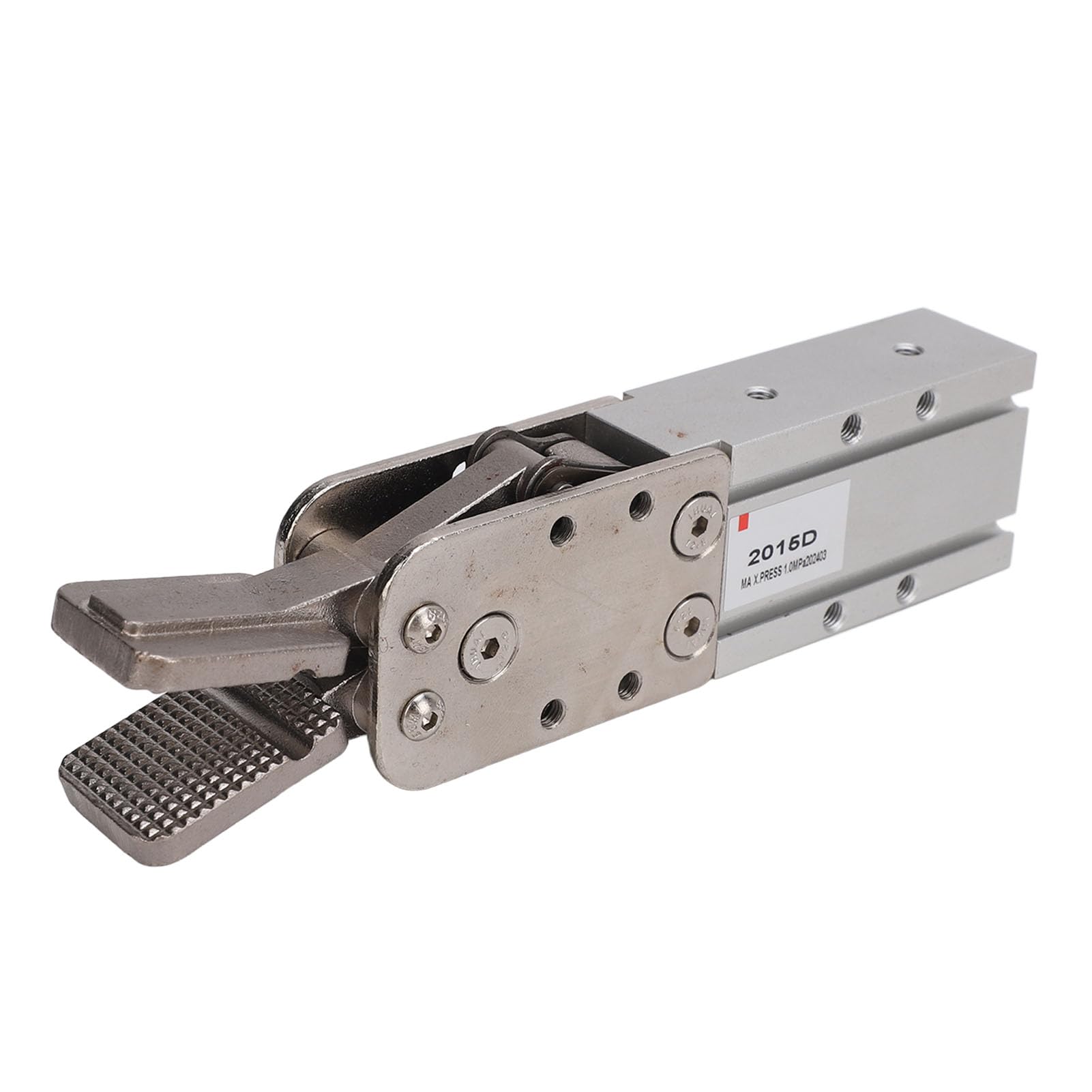 FTVOGUE Luftzylinder-Roboter-Greiferklemme, Pneumatischer Mini-Greifer, Doppelte Wirkung, 1 KN Klemmkraft, Hartmetallmaterial, 20 Mm Hub für Industrielle Automatisierung, Fabrikwerkstatt