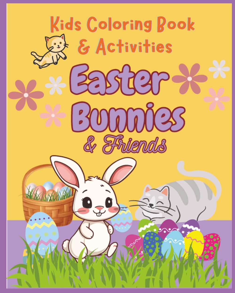 Easter Bunny and Friends: Kids Coloring Book