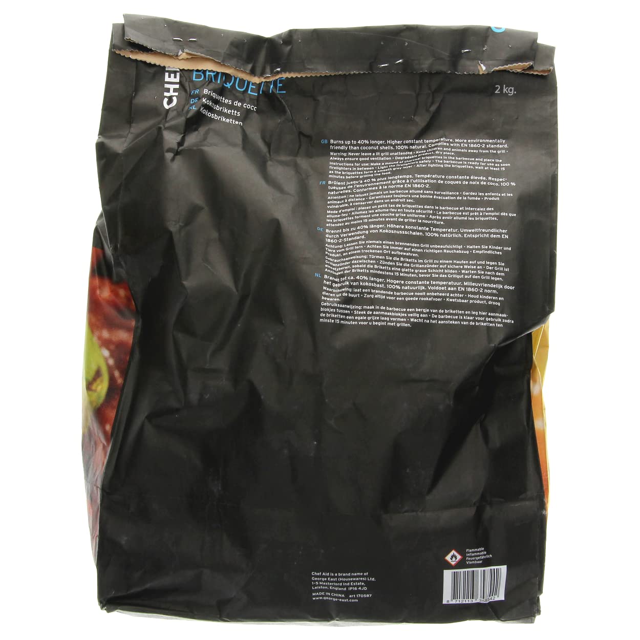 Chef Aid Bricchette Carbone Naturale - Accensione Rapida, Durata Lunga - Foto 9