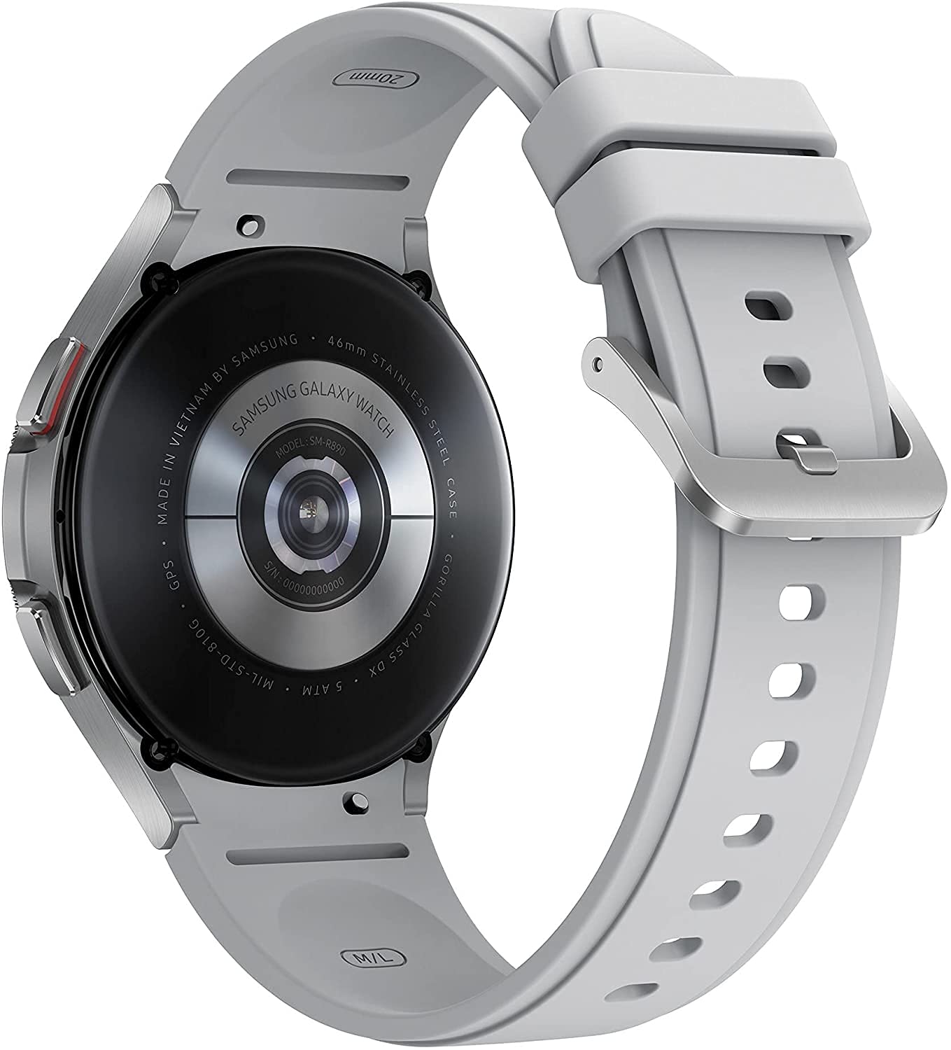 Samsung Galaxy Watch4 Classic BT 46mm SmartWatch Acciaio Inox, Ghiera Rotante, Monitoraggio Benessere, Fitness Tracker, Colore Argento