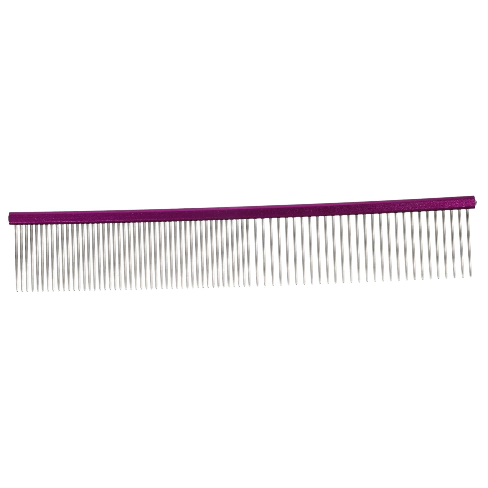 KESYOO Pet Comb Comb for Dogs Pet Grooming Brush Gentle Dog Brush Stainless Steel Purple