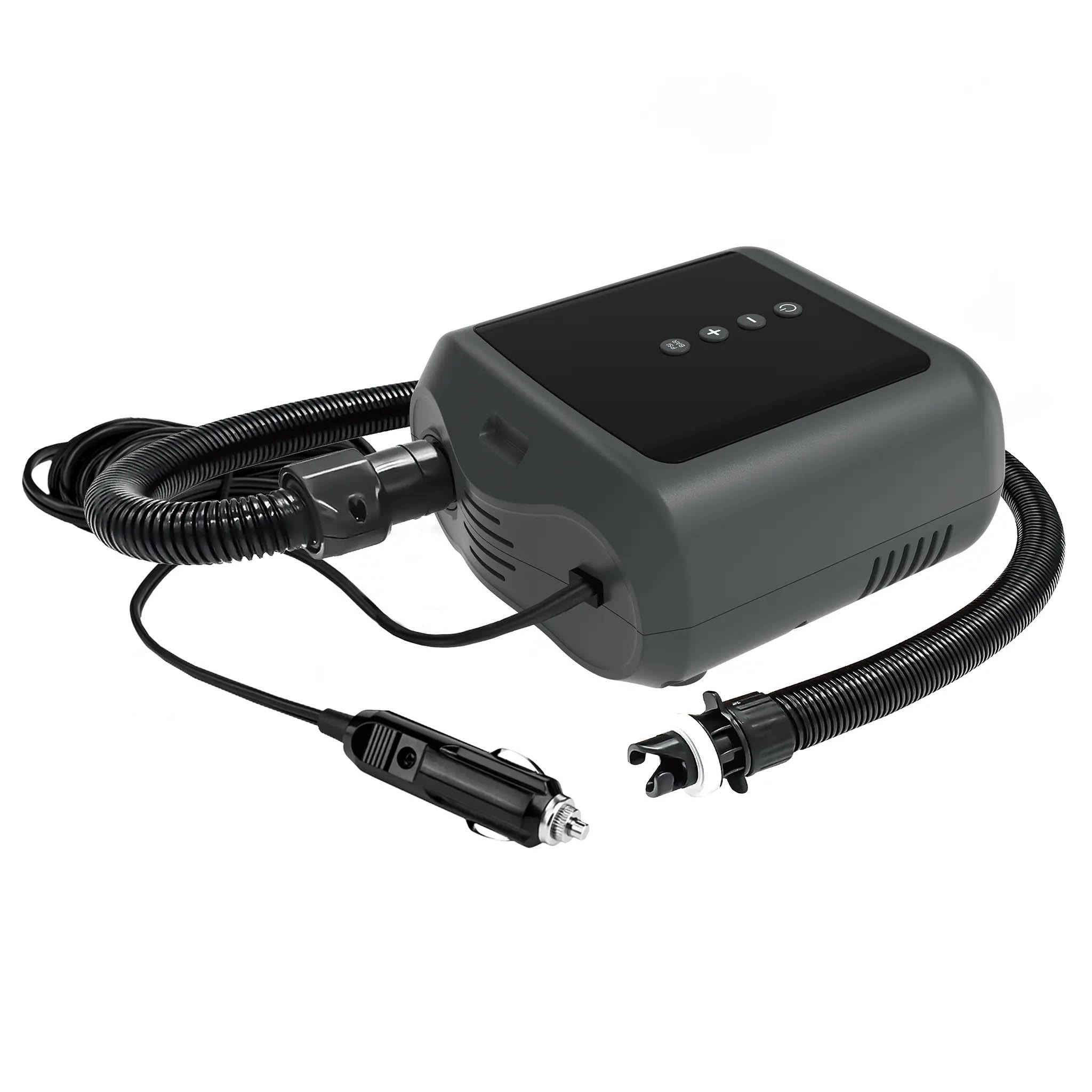 PBG Elektrische SUP Pumpe – 12V & Akku Luftpumpen mit LCD Display, bis 20 PSI – Varianten mit Powerbank – für SUP Boards, Boote, Kajaks & Camping