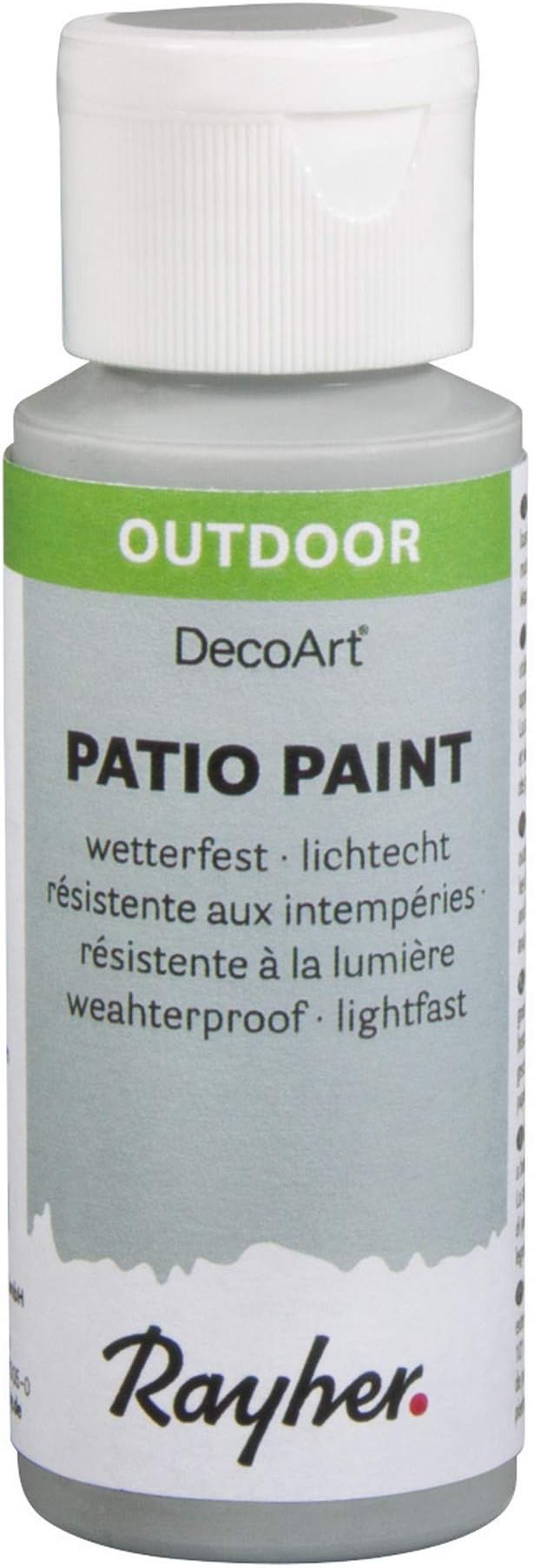 Rayher 38611702 PatioPaint, farblos, Flasche 236 ml, wetterfeste