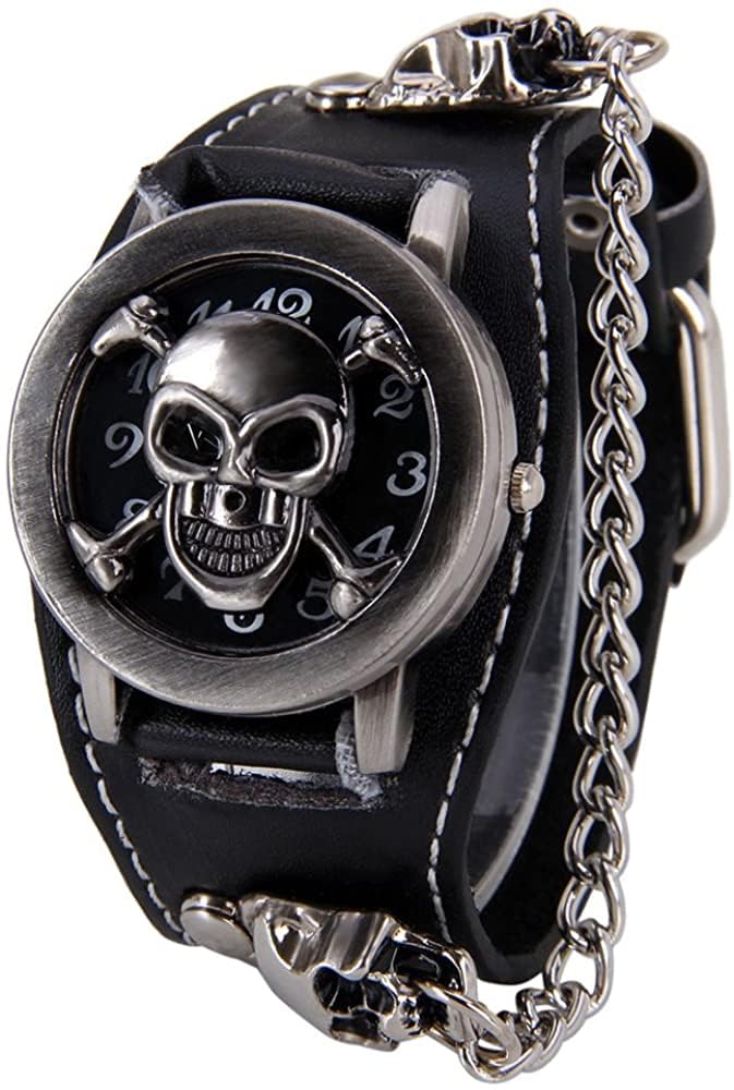 Analog Round Bhoot Bone Skull Stylist Black Unisex Watch (B0D9S14V2H) Amazon Price History, Amazon Price Tracker