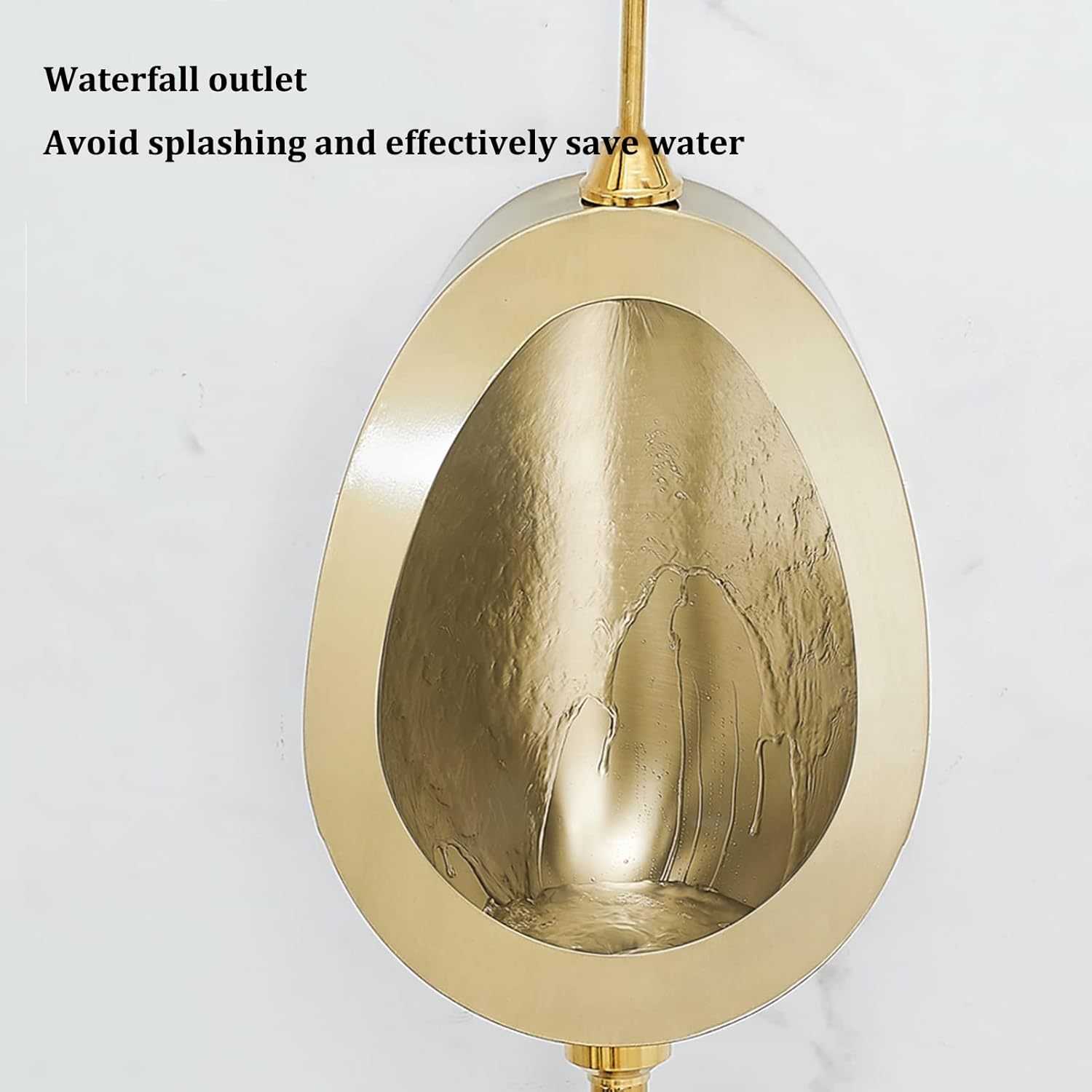 Universal Flushing Type High-Efficiency Urinal, Stainless Steel Wall-Mounted Automatic Sensor Toilet Urinal, Bathroom and Public Toilet Urinal with Flush Valve, Deodorant