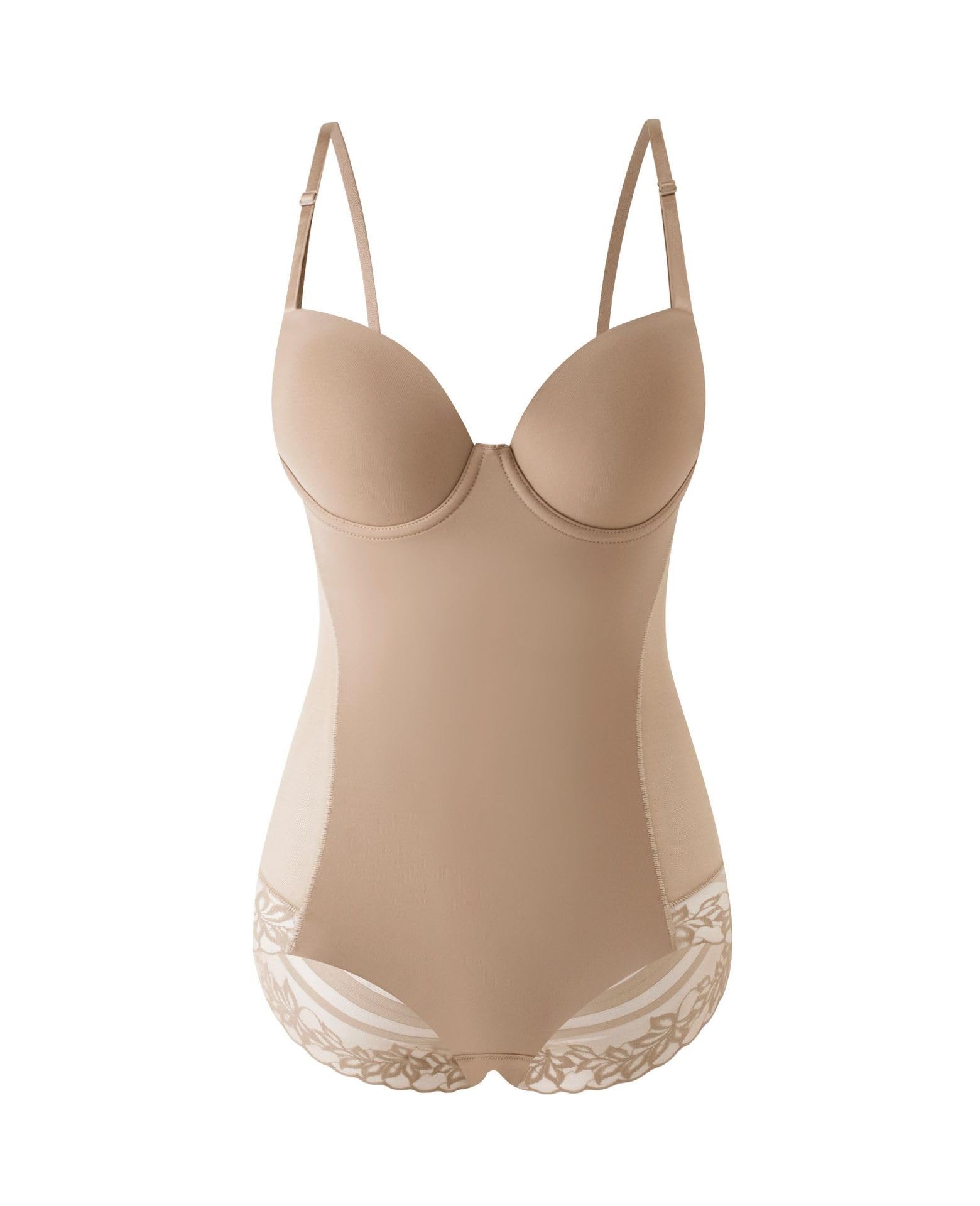 Body Da Donna In Pizzo Shapewear Con Reggiseno Incorporato Body Shaper Butt Lifter Tummy Control Canotte Con Scollo A V - Foto 11