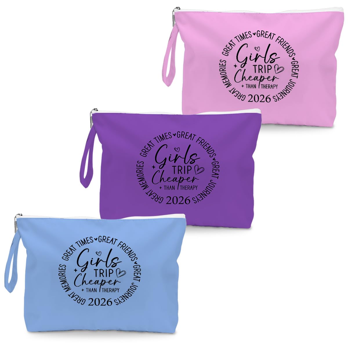 Fokongna 3PCS Girls Trip Gifts Wet Bag Wet Dry Bag Beach Bags Favors, for Swimsuit Toiletry Travel Essentials For Women, Beach Travel Gym for Swimsuit