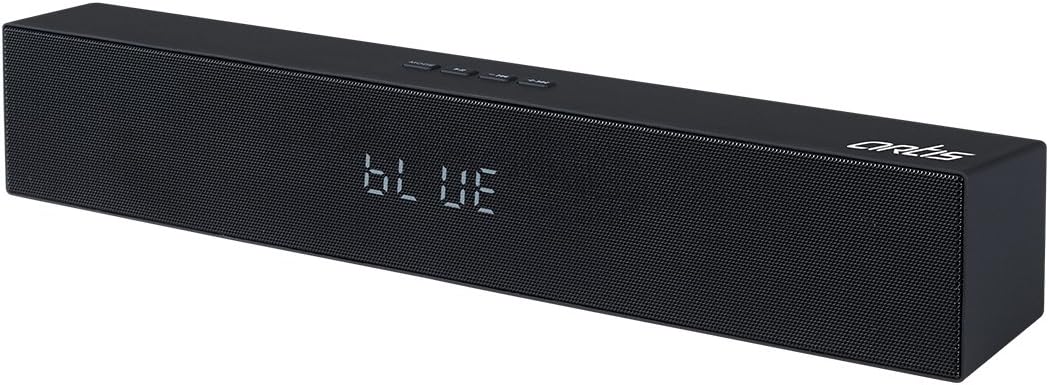 Artis BT-X1 Wireless Portable Bluetooth Speaker/Sound Bar with USB Input/FM Radio/Card Reader/Aux Input/Mic for Hands-Free Calling/BT 4.1 + EDR (Matte Black)