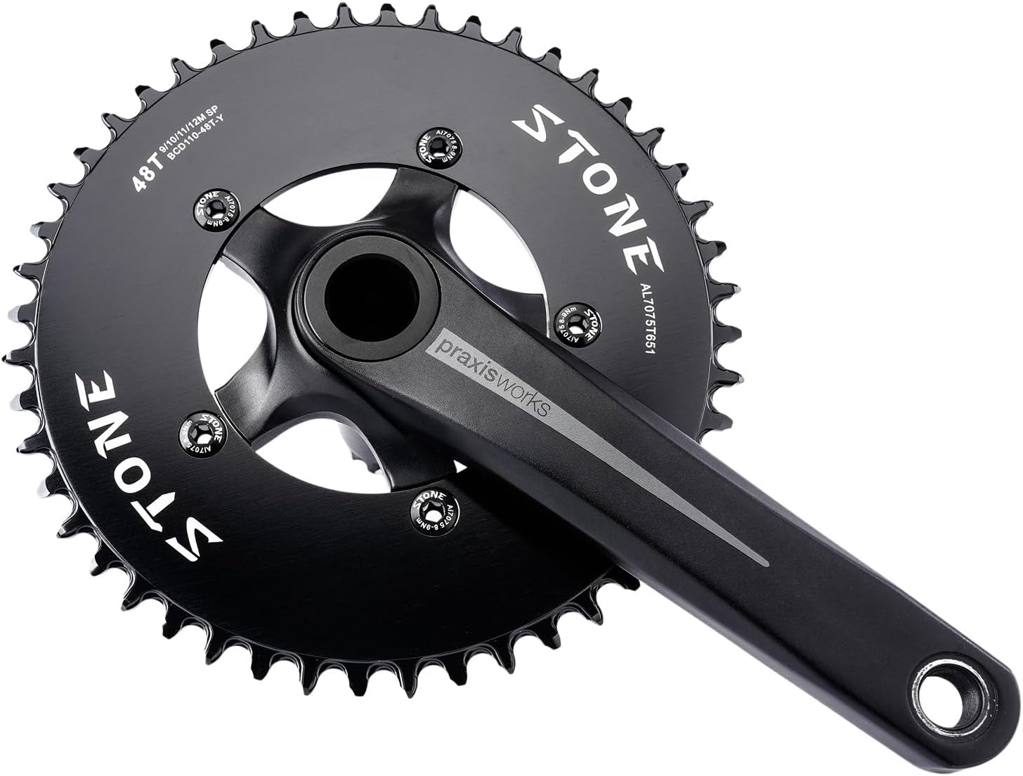 DJC Stone Chainring Round 110BCD 5 Arms for Force Red Rival S350 S900 32 36 38 40 42 46 48 58 60T 62 64 66 68 70T Tooth 12s Road Bike for Sram CX Gravel Quarq 12 Speed