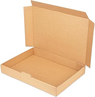 Maxi Letter Boxes 350 x 250 x 50 mm MB-5 Brown Maxi Letter Cardboard Folding Box Sturdy Shipping Box for Post DHL Shipping DIN A4 B4 Goods Shipment Book Shipping Box (Pack of 25)
