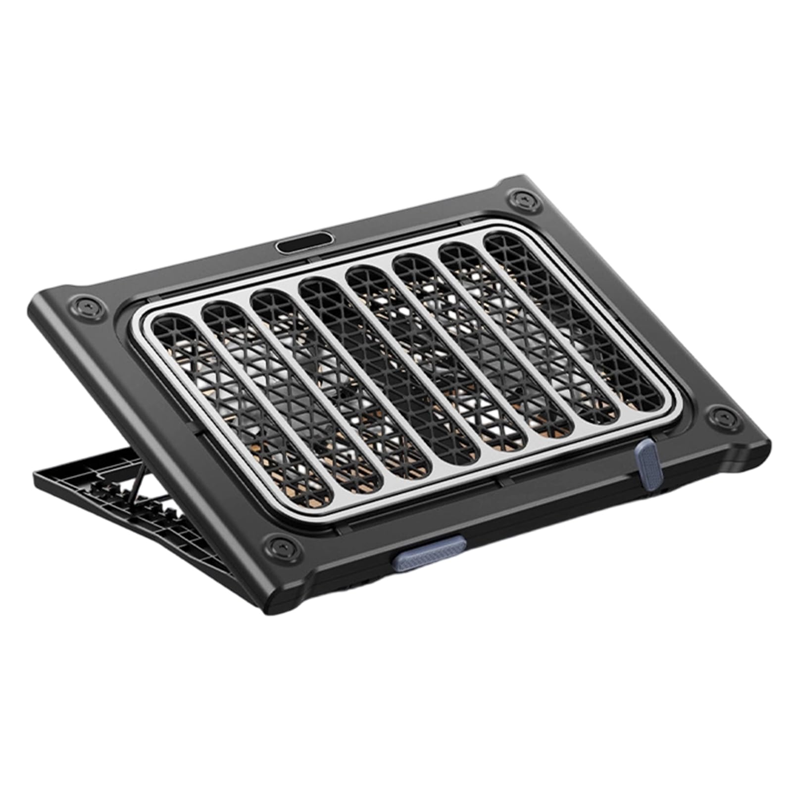 Soporte ajustable plegable para portátil con almohadilla de refrigeración ergonómica para portátiles de 13 a 17 pulgadas